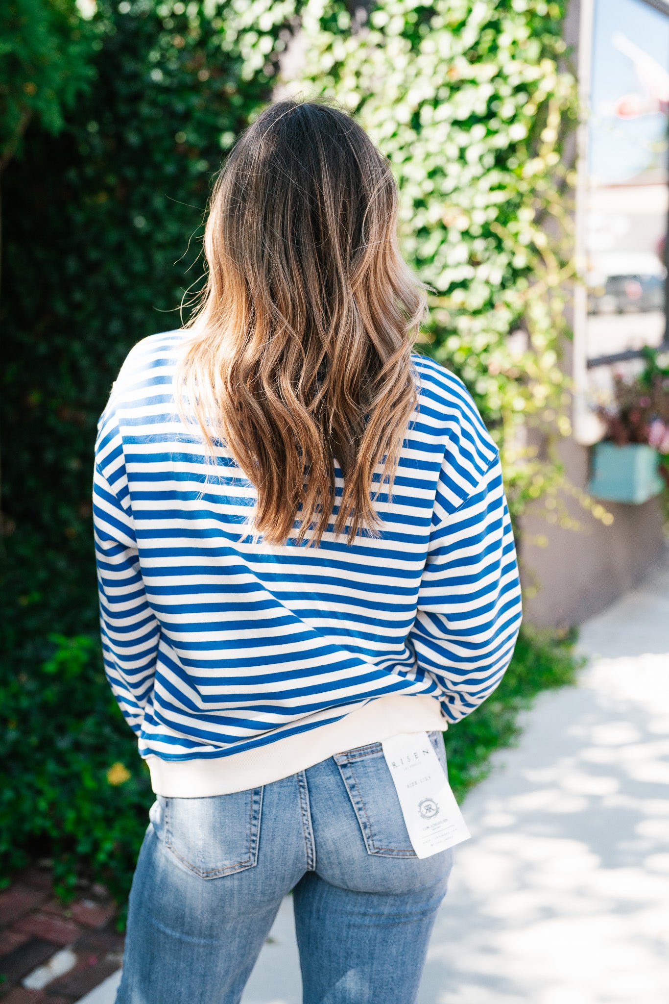 Blueberry Twist Long Sleeve Top