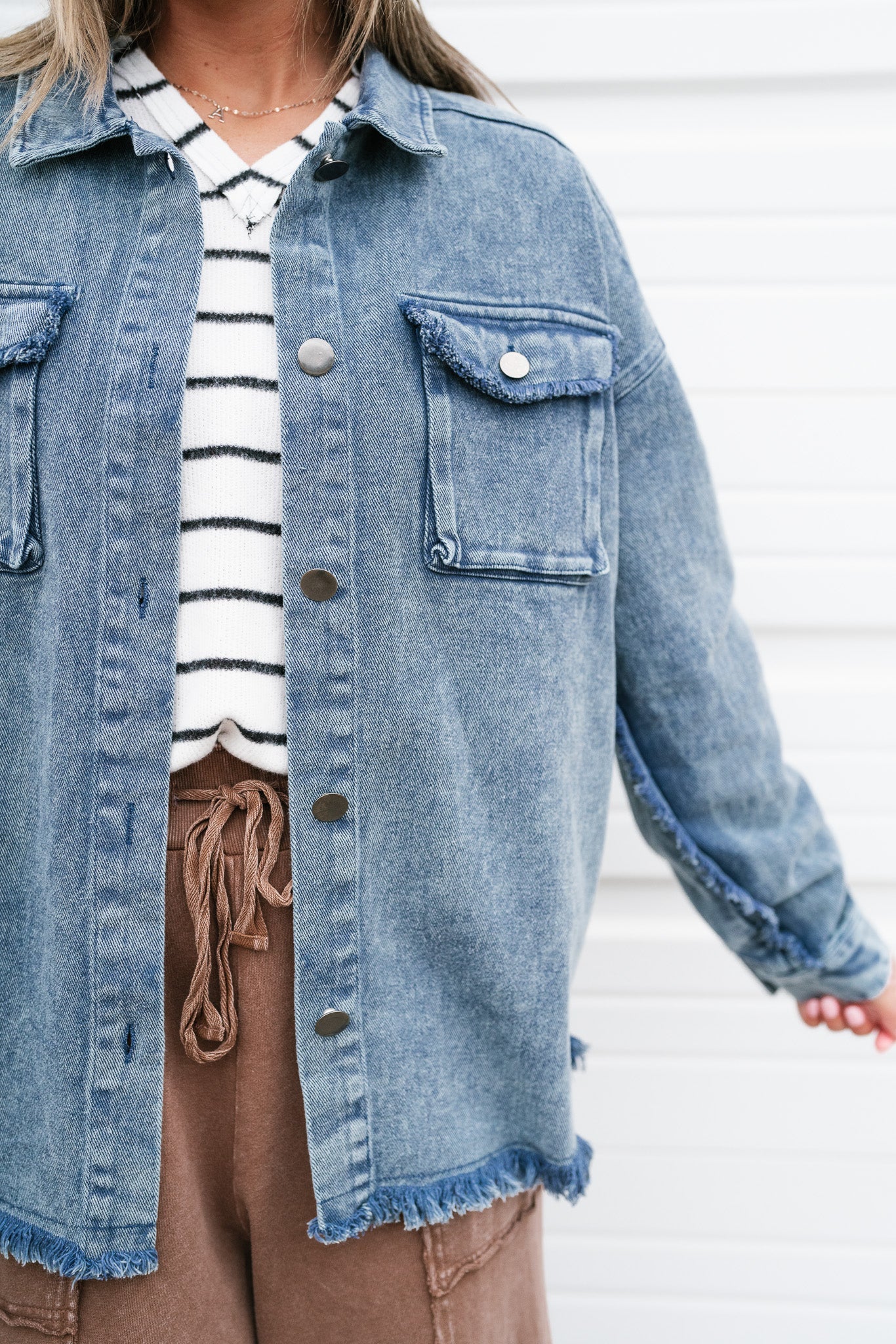 Steph Frayed Edge Denim Jacket