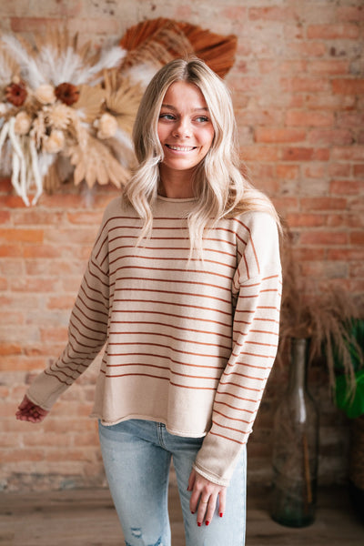 Alyse Striped Knit Sweater