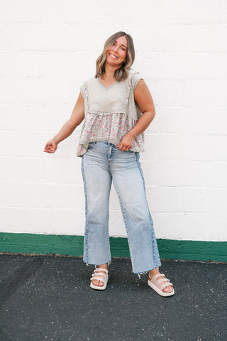 Arlo Boho Patchwork Floral Tank