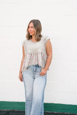 Arlo Boho Patchwork Floral Tank