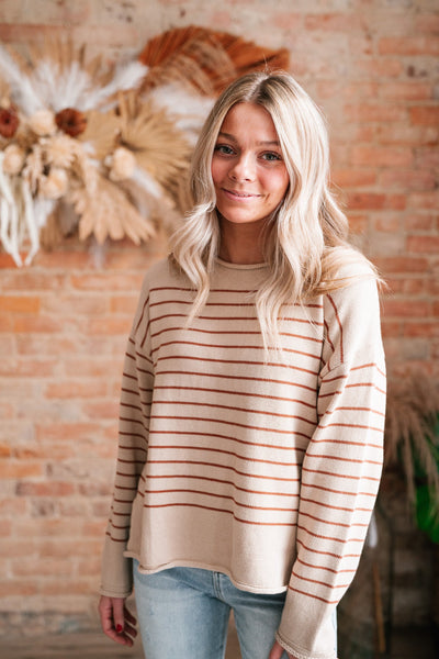 Alyse Striped Knit Sweater