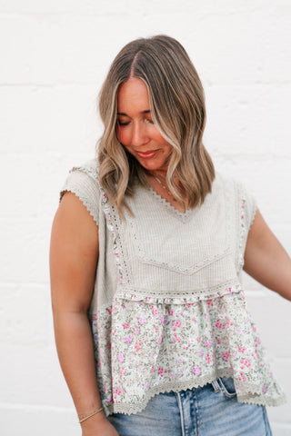 Arlo Boho Patchwork Floral Tank