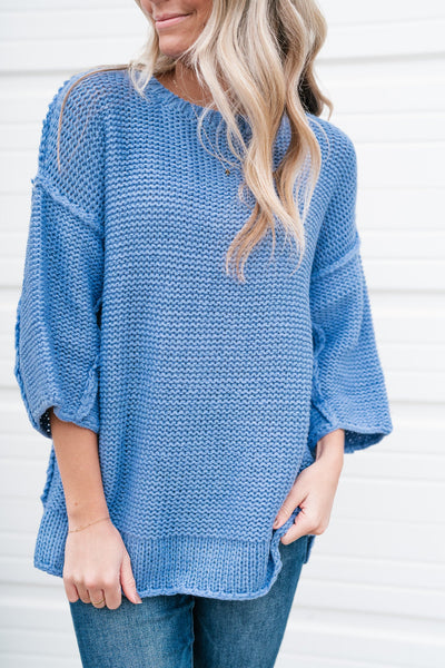 Blue Skies Chunky Sweater