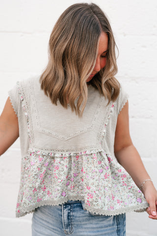 Arlo Boho Patchwork Floral Tank