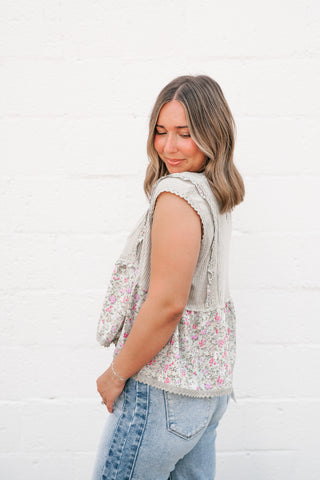 Arlo Boho Patchwork Floral Tank