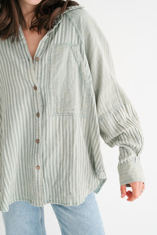 Sabine Everyday Striped Button Up Shirt