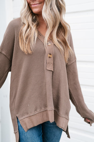 Cozier In Waffle Top