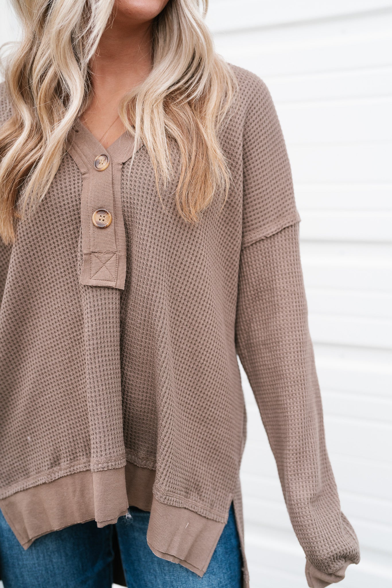 Cozier In Waffle Top
