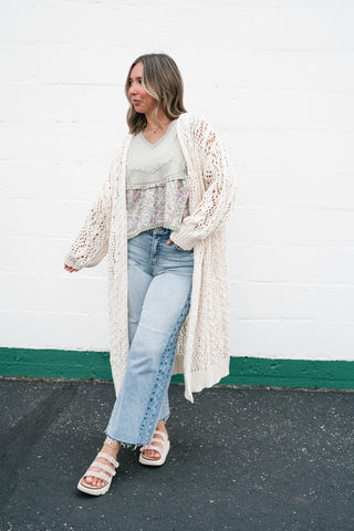 Garden Gate Open Knit Cardigan