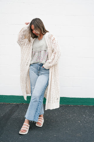 Garden Gate Open Knit Cardigan