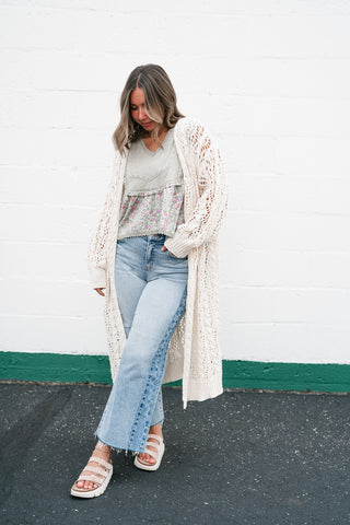 Garden Gate Open Knit Cardigan