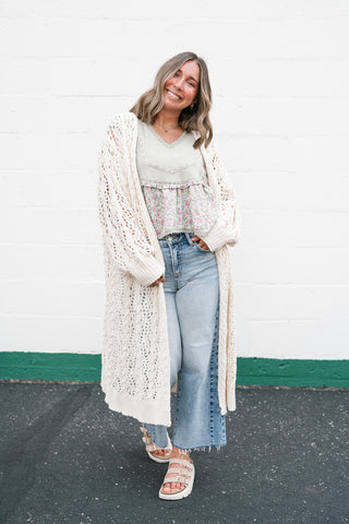 Garden Gate Open Knit Cardigan