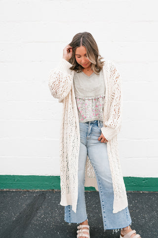 Garden Gate Open Knit Cardigan