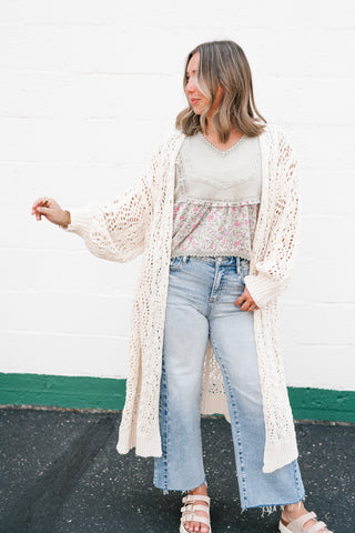 Garden Gate Open Knit Cardigan