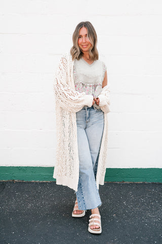 Garden Gate Open Knit Cardigan