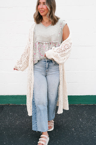 Garden Gate Open Knit Cardigan
