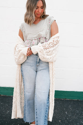 Garden Gate Open Knit Cardigan