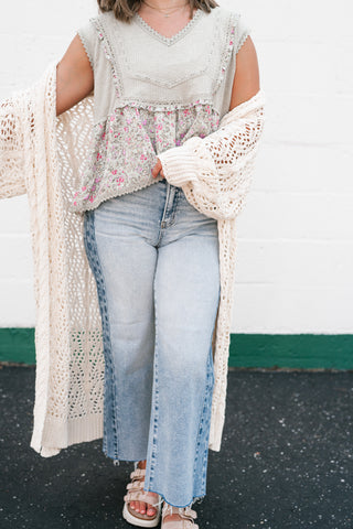 Garden Gate Open Knit Cardigan