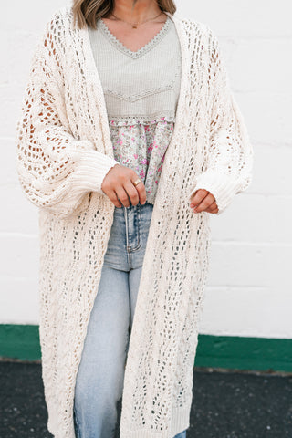 Garden Gate Open Knit Cardigan