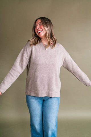 First Thing Long Sleeve Knit Sweater