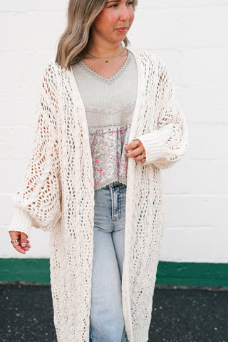 Garden Gate Open Knit Cardigan