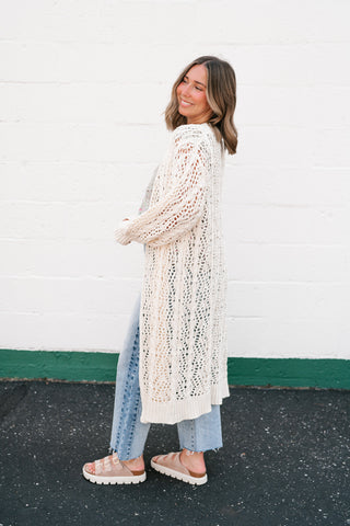 Garden Gate Open Knit Cardigan