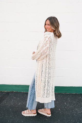 Garden Gate Open Knit Cardigan