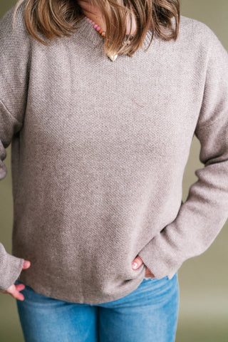 First Thing Long Sleeve Knit Sweater