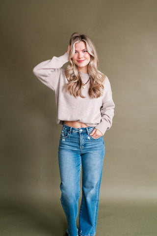 True Story Long Sleeve Knit Sweater