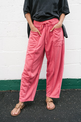 Daily Styled Barrel Leg Pant - Watermelon