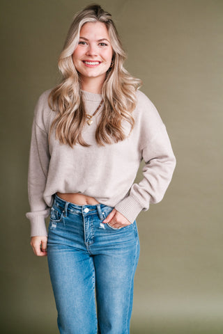 True Story Long Sleeve Knit Sweater