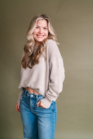 True Story Long Sleeve Knit Sweater
