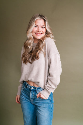 True Story Long Sleeve Knit Sweater