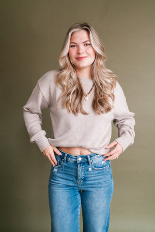 True Story Long Sleeve Knit Sweater