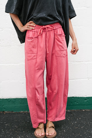 Daily Styled Barrel Leg Pant - Watermelon