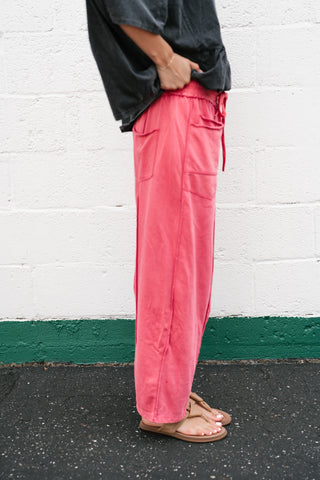 Daily Styled Barrel Leg Pant - Watermelon