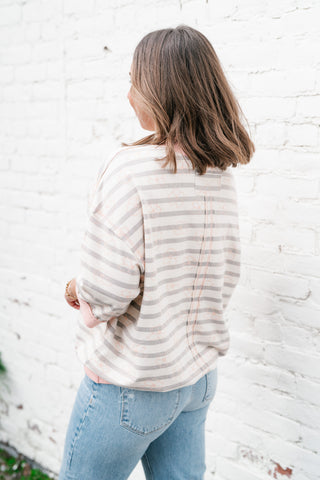 Willow Lane Striped Oversized Top