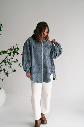 Western Skies Oversized Denim Shacket