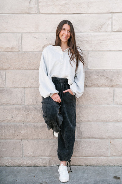 Signature Style Gauze Pant- Black