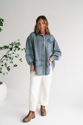 Western Skies Oversized Denim Shacket
