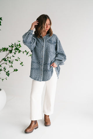 Western Skies Oversized Denim Shacket