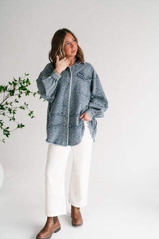 Western Skies Oversized Denim Shacket