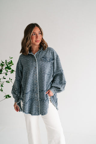 Western Skies Oversized Denim Shacket