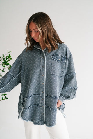 Western Skies Oversized Denim Shacket