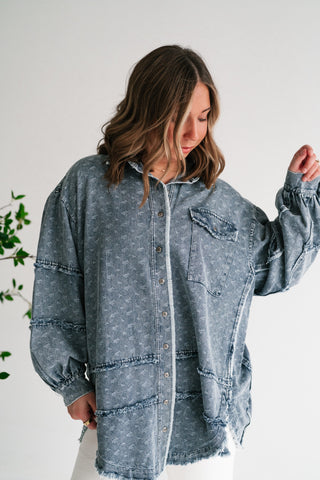 Western Skies Oversized Denim Shacket