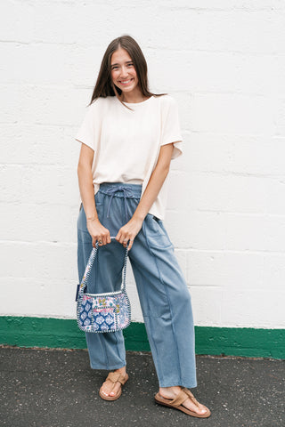 Pure Ease Relaxed Top - Ivory