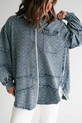 Western Skies Oversized Denim Shacket
