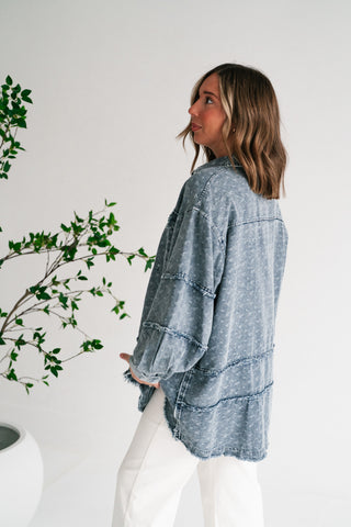 Western Skies Oversized Denim Shacket