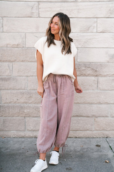 Signature Style Gauze Pant- Mocha